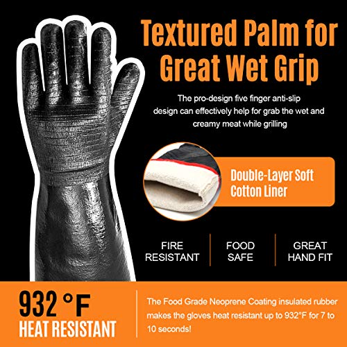 Grill BBQ Gloves 932℉ Heat Resistant