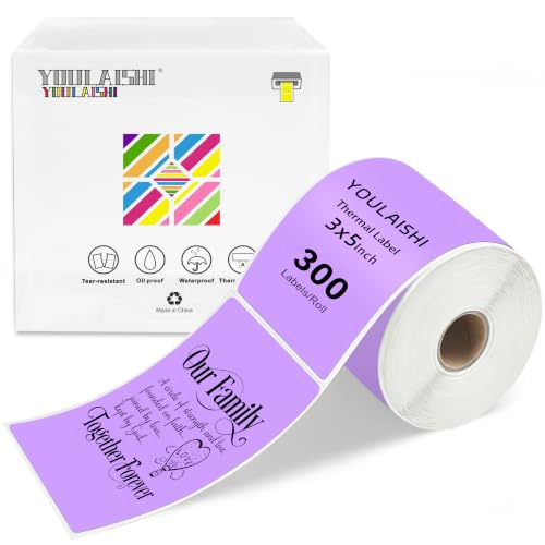 3 X 5 Inch Printable Waterproof Rectangle Color Coding Labels