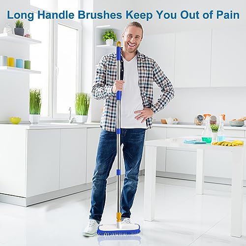 Floor Scrub Brush with Long Handle