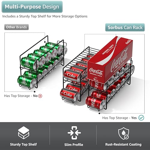 Soda Can Rack Beverage Dispenser