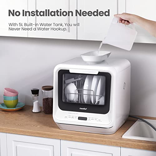 Countertop Dishwasher with 5L Built
