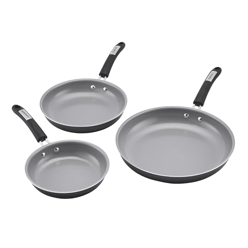 3 Pc Classic Ceramic Nonstick Skillet Set