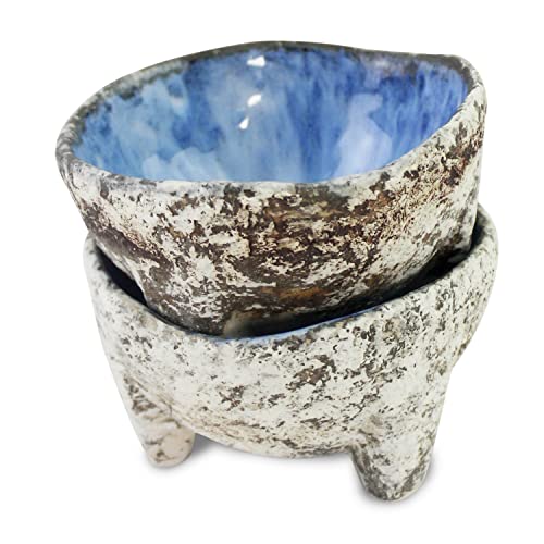 Hand Molded Stoneware Ceramic Conical Shallow Bowl