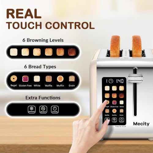 2 Slice Toaster Touch Screen