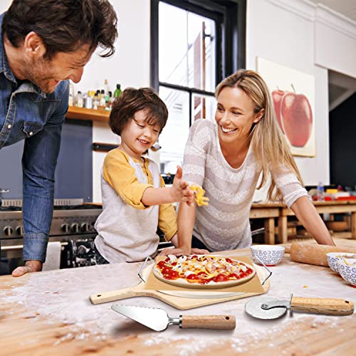 5 PCS Round Pizza Stone Set