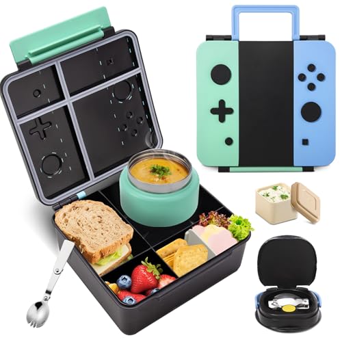game lunch box bento box with thermo