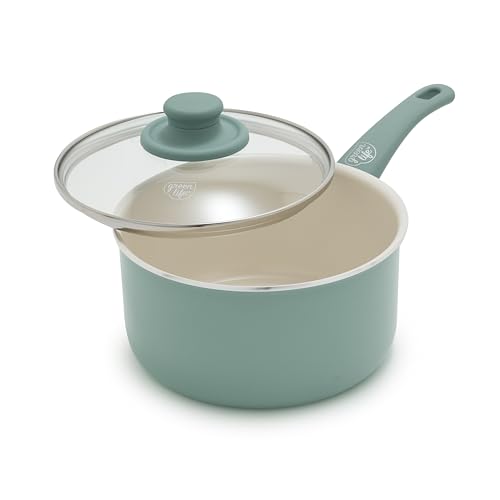 2.5QT Nonstick Saucepan with Glass Lid