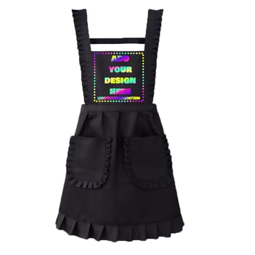 Personalized Custom Aprons Custom Adjustable Kitchen Cooking Aprons Hair Stylist Cafe Work Aprons For Men And Women