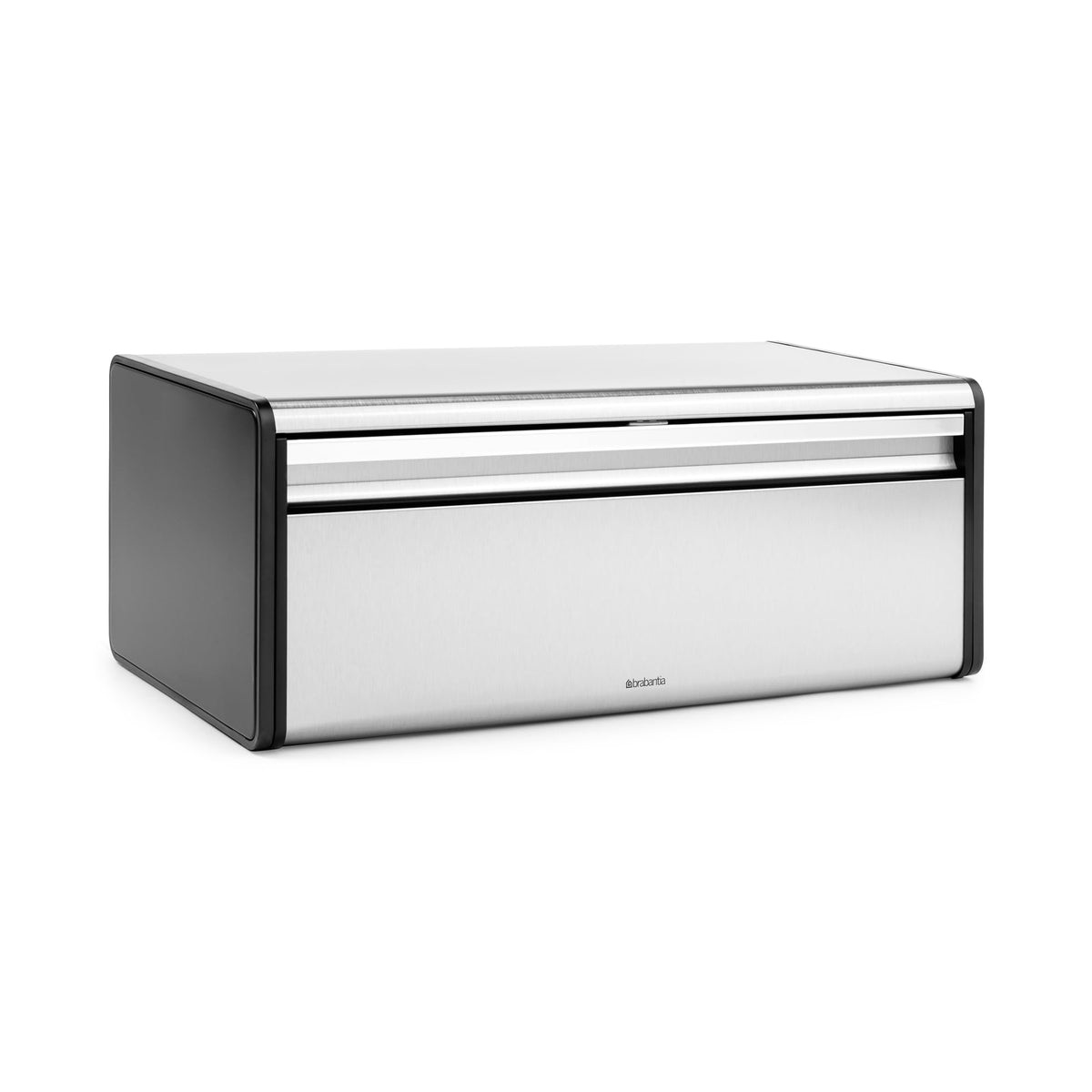 Rectangular Fall Front Bread Box (Matt Steel)