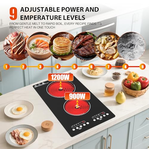 Electric Cooktop 2 Burner