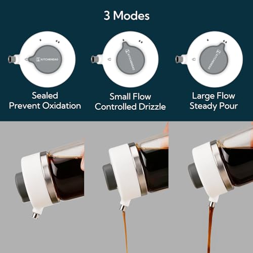 Precision Pour Glass Soy Sauce Dispenser with 3 Modes