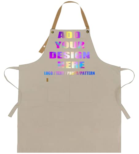 Personalized Custom Aprons Custom Adjustable Kitchen Cooking Aprons Hair Stylist Cafe Work Aprons For Men And Women