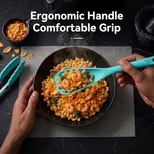 Silicone Cooking Utensils Set (Teal)