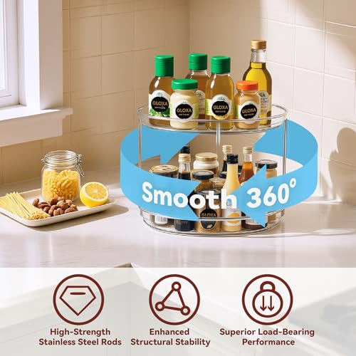 Lazy Susan Turntable Organizer for Cabinet