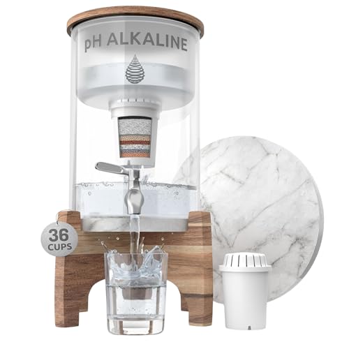pH Recharge Glass Alkaline Water Dispenser Filter System