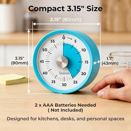Magnetic Kitchen Timer (Blue)