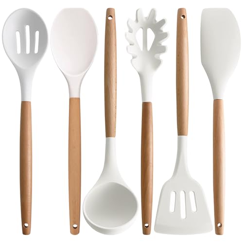 Kitchen Cooking Utensils Set 6Pcs Non (Standard 6-Piece Set / White)