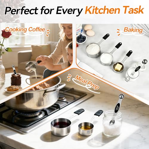 Magnetic Measuring Cups and Spoons Set of 13