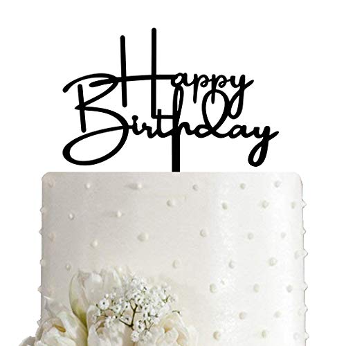 Happy Birthday Cake Topper for Birthday Party Decorations