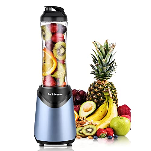 Smoothies Blender Personal Size 300 Watts with 18 oz BPA Free Portable Travel Sports Bottle