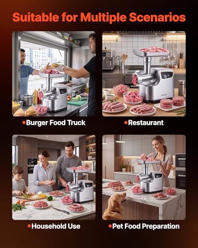 Electric Meat Grinder Meat Mincer Sausage Stuffer Maker for Home Kitchens