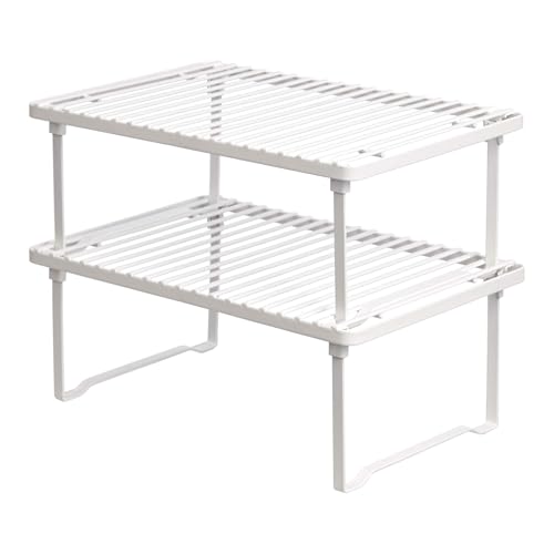 Stackable Metal Kitchen Storage Shelves for Dishes