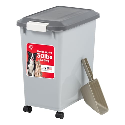 Dog Food Storage Container with Wheels
