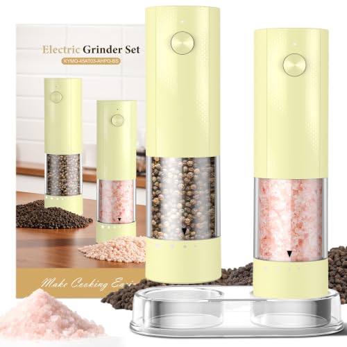 Electric Salt and Pepper Grinder Set
