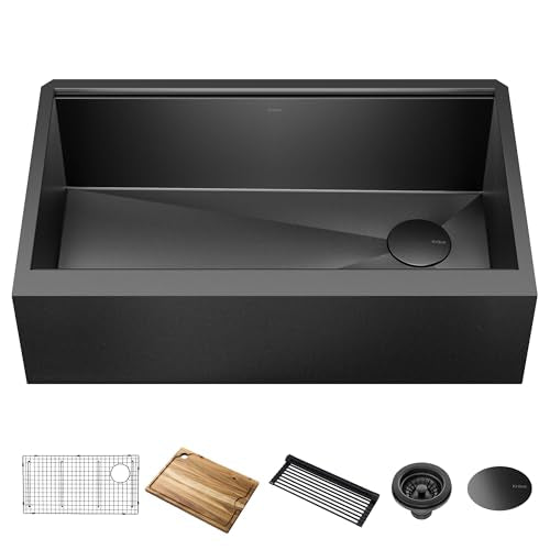 Kore Workstation 33 (33 Inch / Flat Farmhouse / Gunmetal Black)
