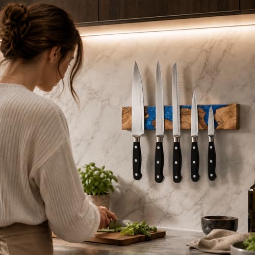 11.8 Inch Magnetic Knife Holder for Wall (Blue / 11.8IN)