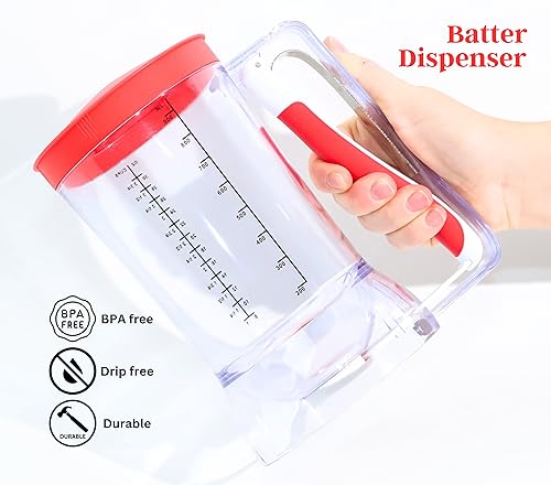 Mess Free Pancakes & Cupcake Batter Dispenser