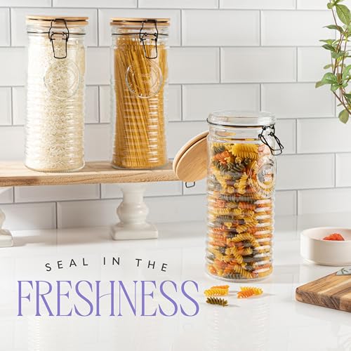 Glass Storage Jars with Airtight Lids