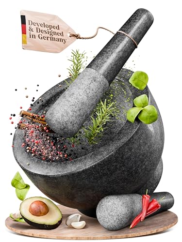 Mortar and Pestle Set (Black / 5-Cups)