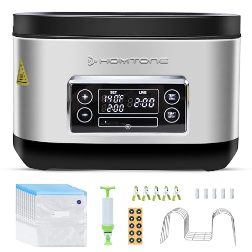 Sous Vide 8 Quart Sous Vide Precision Cooker (Sous Vide Cooker + Hand Pump + Bags)