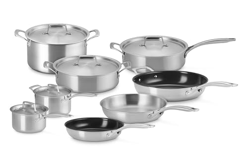 Essential Stainless Steel 13 Piece Cookware Set (13 Piece)