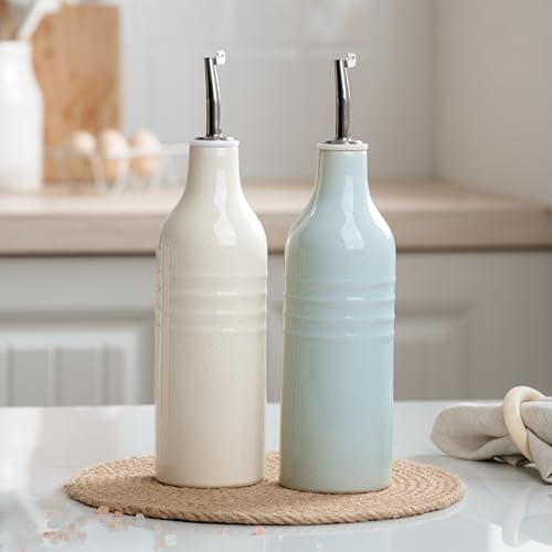 Ceramic Olive Oil Dispenser Bottle