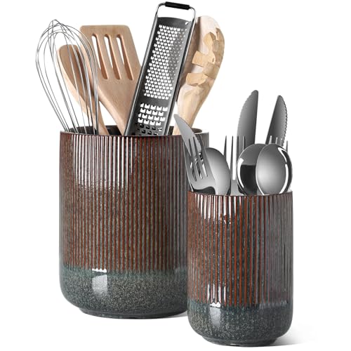 Ceramic Kitchen Utensil Holder for Counter