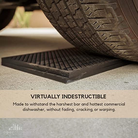 Heavy Duty Bar Mat (Black / 3 Pack 12" x 18")