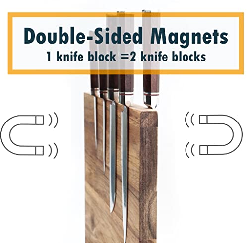 Magnetic Knife Block Holder Rack Magnetic Stands with Strong Enhanced Magnets Anti