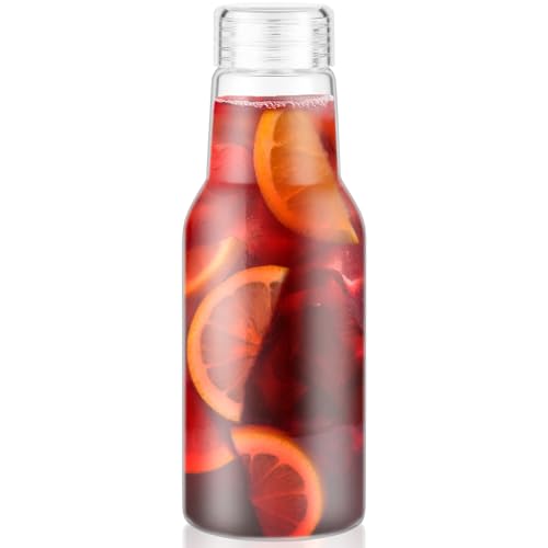 Glass Juice Bottles with Lids NEW