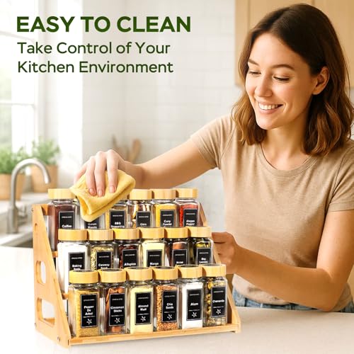 Spice Rack Tiered Spice Rack Organization for Cabinet