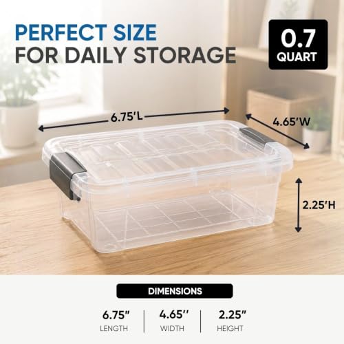 Clear Plastic Storage Boxes with Lids