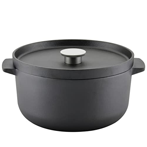 Seasoned Cast Iron Dutch Oven (Cast Iron Black)