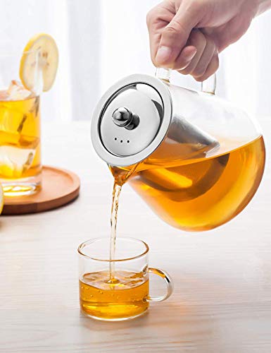 Glass Teapot with Infuser Tea Pot 32oz