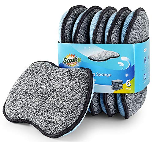 Dual Action Scrub Sponges for Kitchen