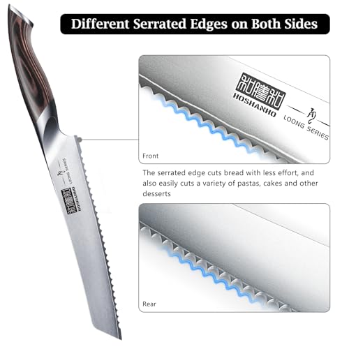 High Carbon Stainless Steel Serrated Bread Knife