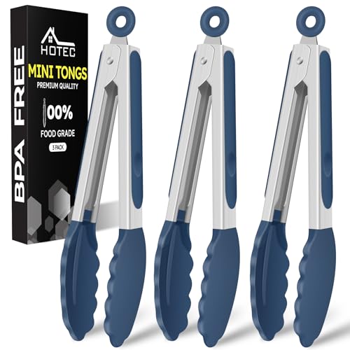 Mini Silicone Kitchen Tongs for Cooking