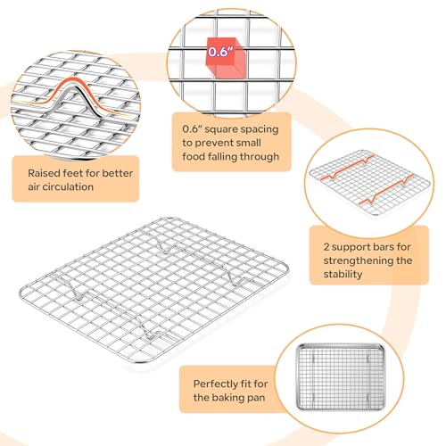 Baking Sheet with Rack Set of 4