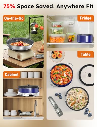 Pro Ceramic Pots and Pans Set & 2026 Upgraded Hybrid 3