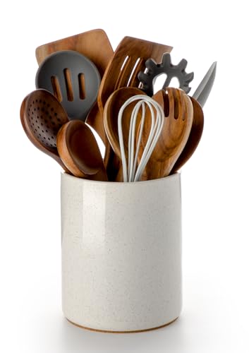 Utensils Holder with Cork Mat